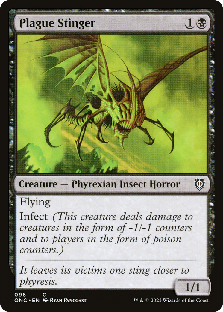 Plague Stinger [Phyrexia: All Will Be One Commander] | Black Swamp Games