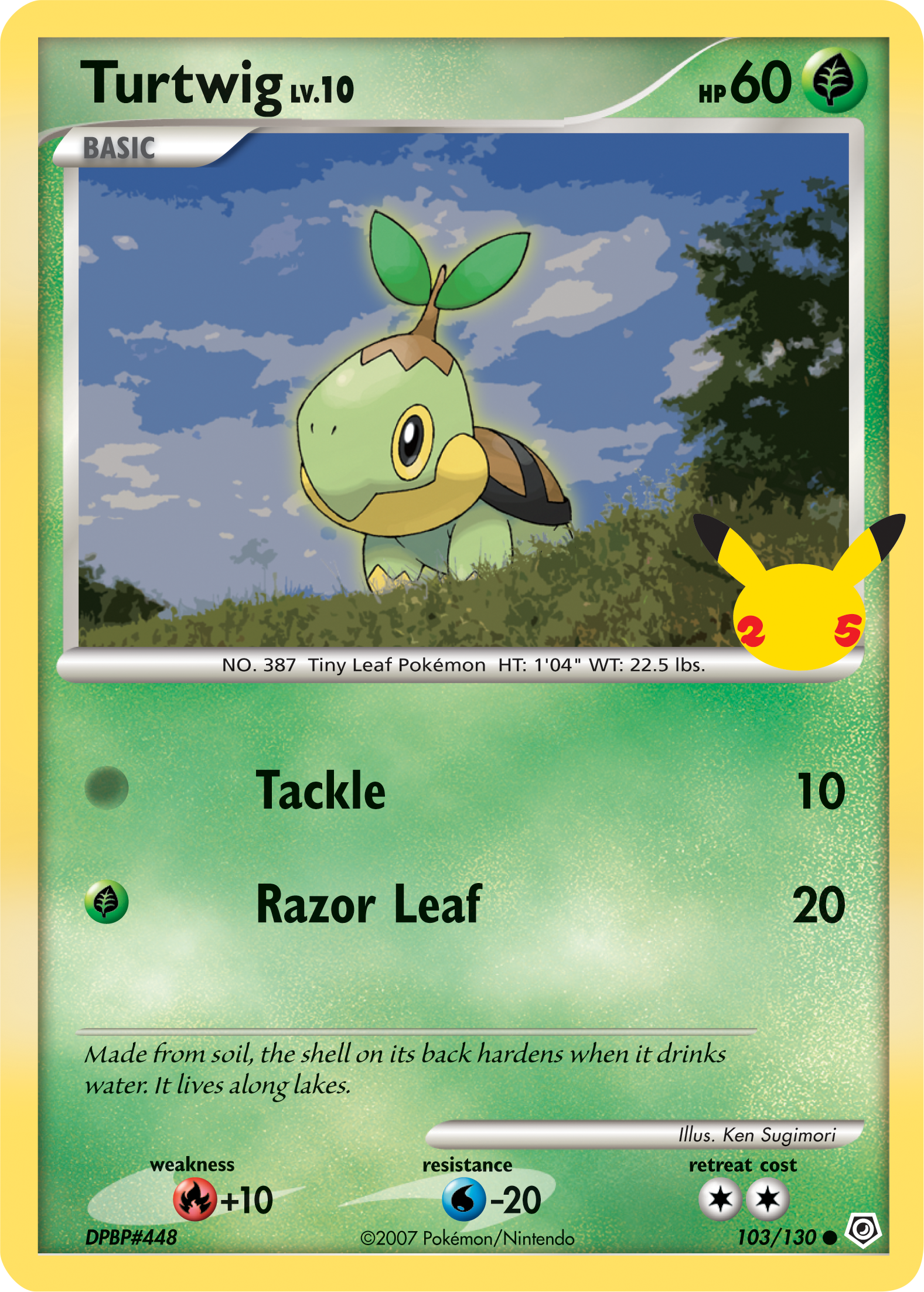 Turtwig (103/130) (Jumbo Card) [First Partner Pack] | Black Swamp Games