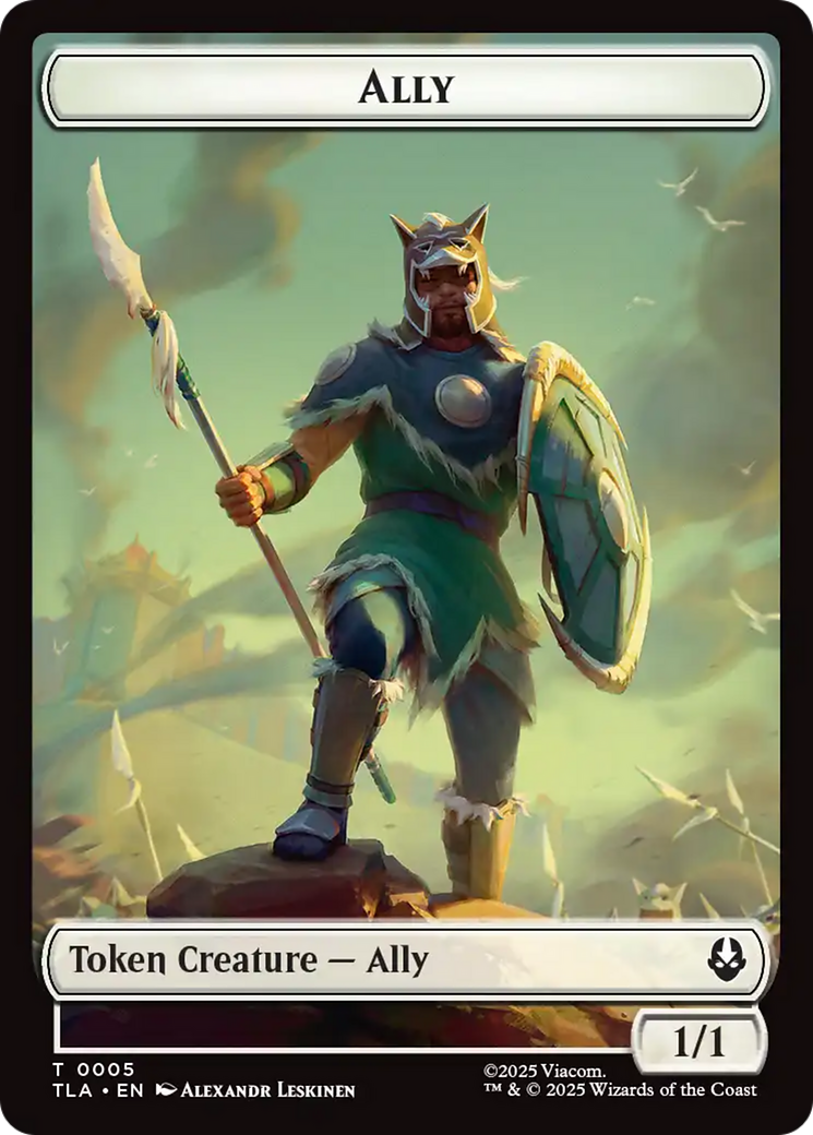 Ally (0005) // Clue (0018) Double-Sided Token [Avatar: The Last Airbender Tokens] | Black Swamp Games
