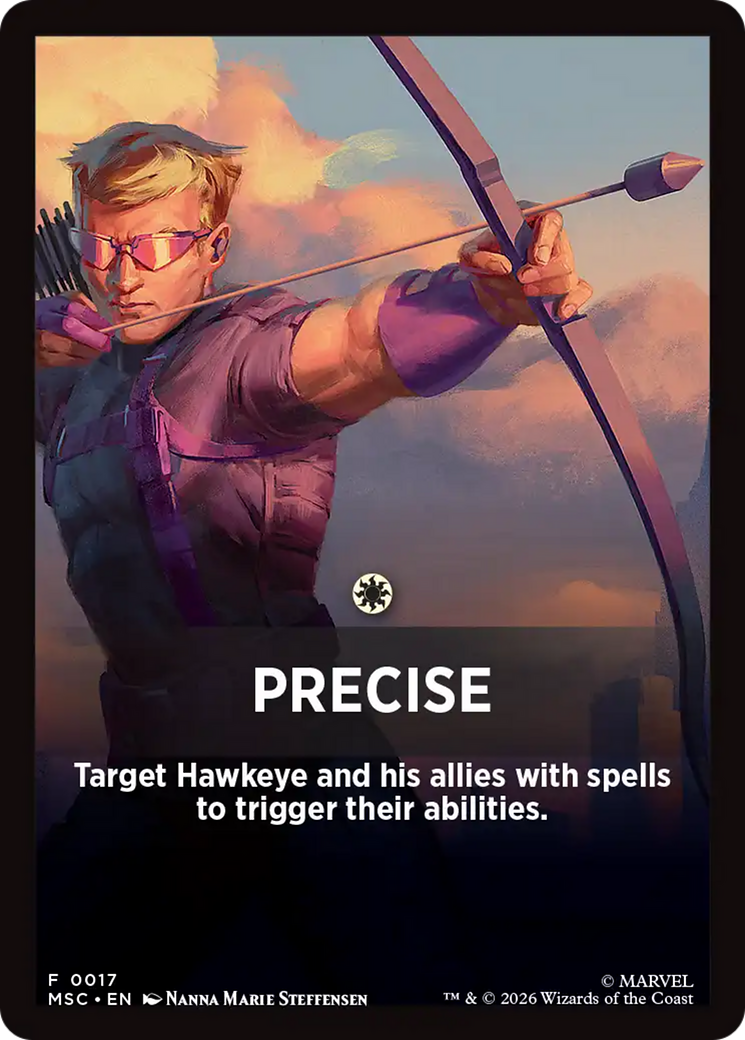 Precise Theme Card [Marvel Super Heroes Commander] | Black Swamp Games