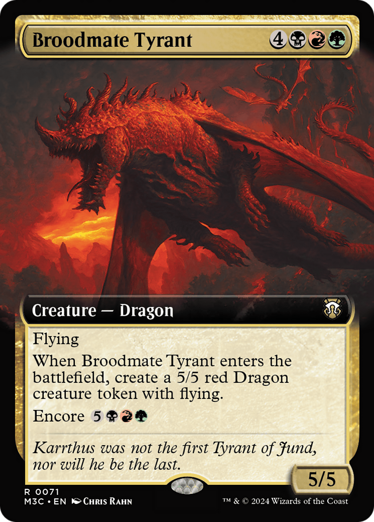 Broodmate Tyrant (Extended Art) [Modern Horizons 3 Commander] | Black Swamp Games