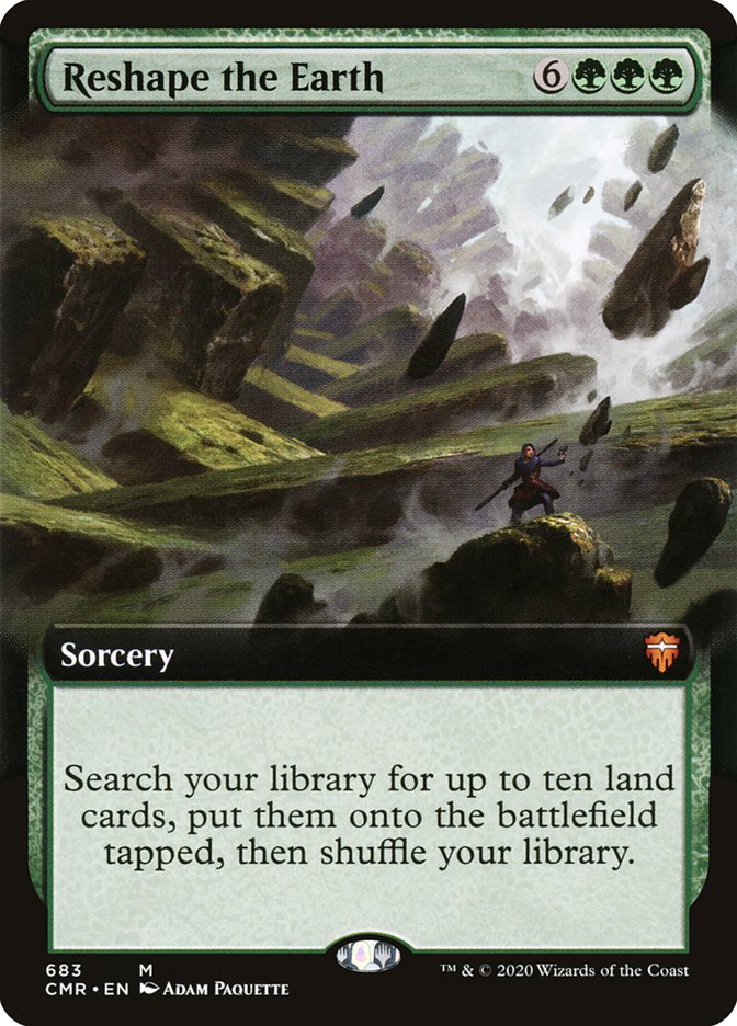 Reshape the Earth (Extended Art) [Commander Legends] | Black Swamp Games