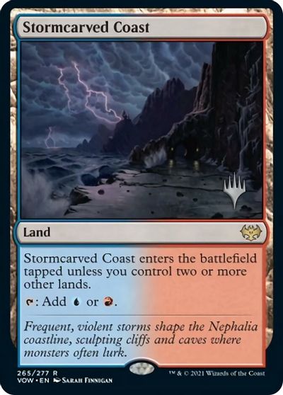 Stormcarved Coast (Promo Pack) [Innistrad: Crimson Vow Promos] | Black Swamp Games