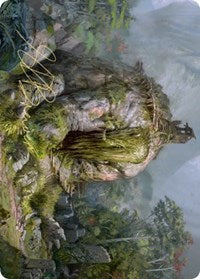 Gnottvold Slumbermound Art Card (Gold-Stamped Signature) [Kaldheim Art Series] | Black Swamp Games