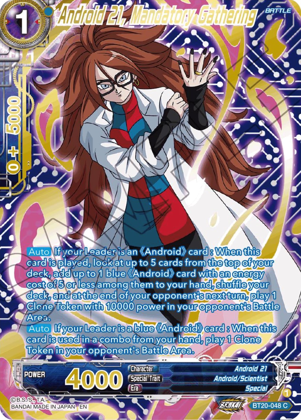 Android 21, Mandatory Gathering (Gold-Stamped) (BT20-048) [Power Absorbed] | Black Swamp Games