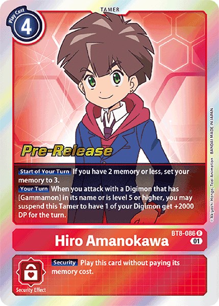 Hiro Amanokawa [BT8-086] [New Awakening Pre-Release Cards] | Black Swamp Games