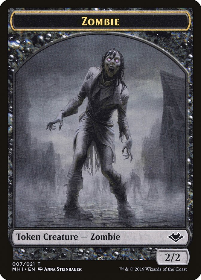 Zombie Token [Modern Horizons Tokens] | Black Swamp Games