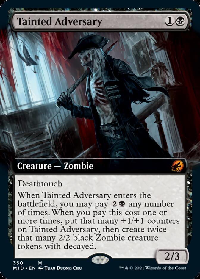 Tainted Adversary (Extended Art) [Innistrad: Midnight Hunt] | Black Swamp Games