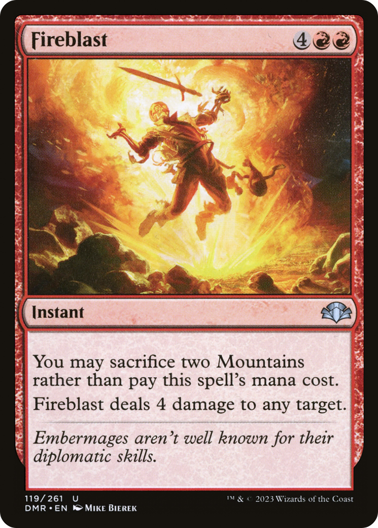 Fireblast [Dominaria Remastered] | Black Swamp Games