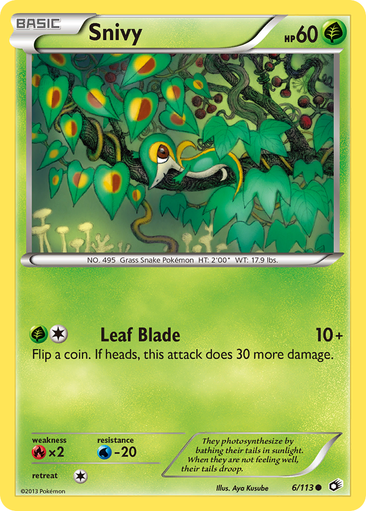 Snivy (6/113) [Black & White: Legendary Treasures] | Black Swamp Games