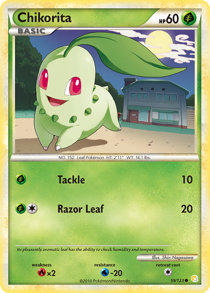 Chikorita (59/123) [HeartGold & SoulSilver: Base Set] | Black Swamp Games