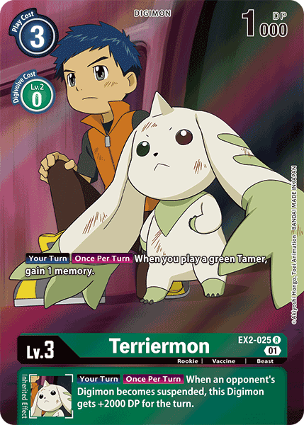 Terriermon [EX2-025] (Alternate Art) [Digital Hazard] | Black Swamp Games