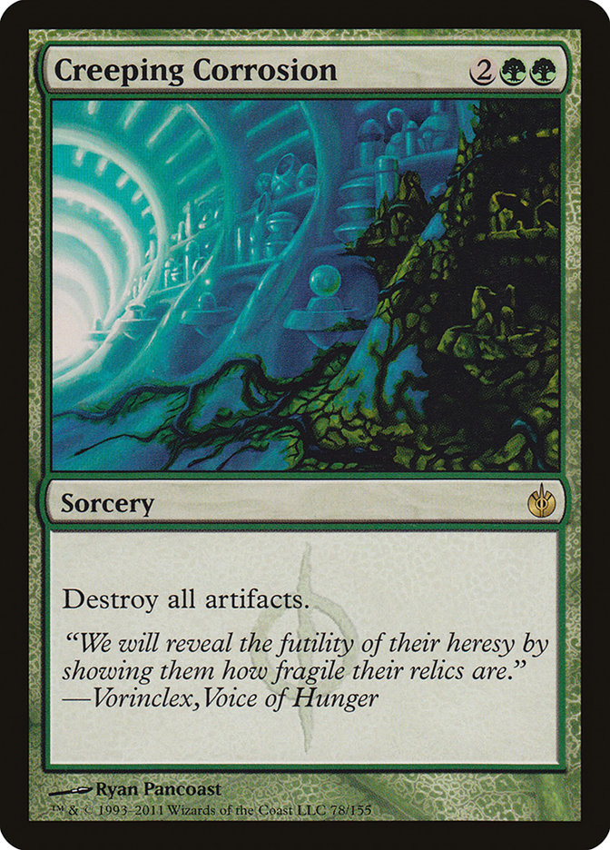 Creeping Corrosion [Mirrodin Besieged] | Black Swamp Games