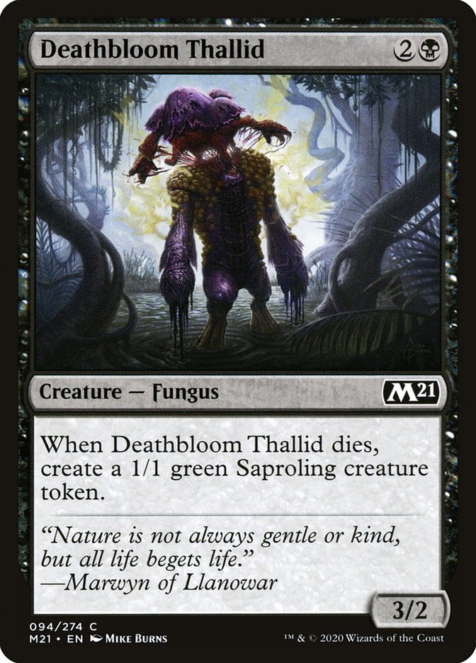 Deathbloom Thallid [Core Set 2021] | Black Swamp Games