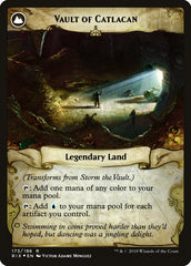 Storm the Vault // Vault of Catlacan [Rivals of Ixalan Prerelease Promos] | Black Swamp Games