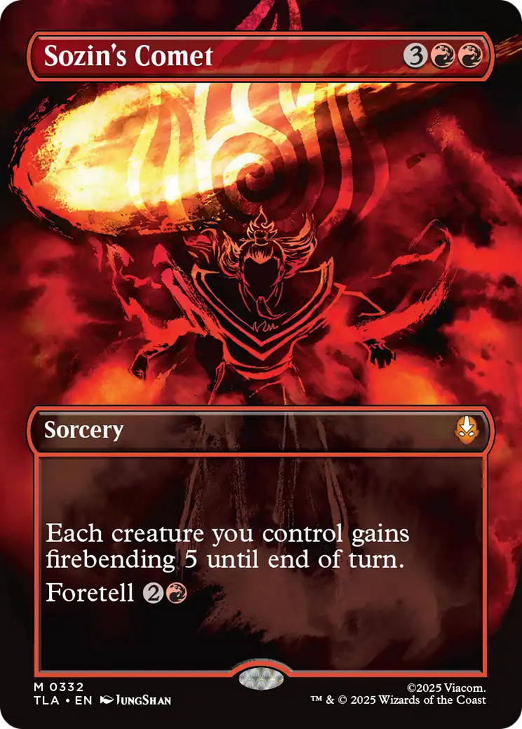 Sozin's Comet (0332) (Borderless) [Avatar: The Last Airbender] | Black Swamp Games