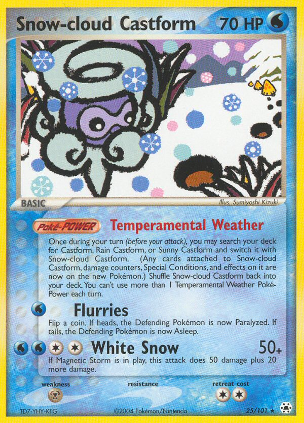 Snow-cloud Castform (25/101) [EX: Hidden Legends] | Black Swamp Games