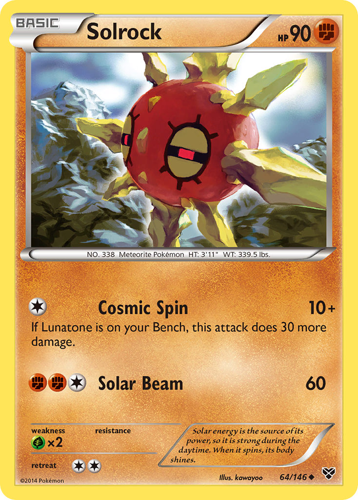 Solrock (64/146) [XY: Base Set] | Black Swamp Games