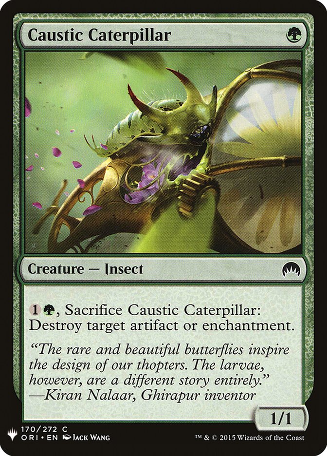 Caustic Caterpillar [Mystery Booster] | Black Swamp Games