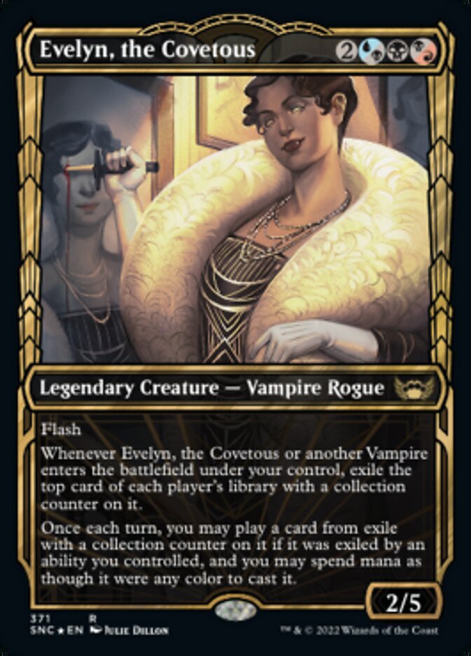 Evelyn, the Covetous (Showcase Golden Age Gilded Foil) [Streets of New Capenna] | Black Swamp Games