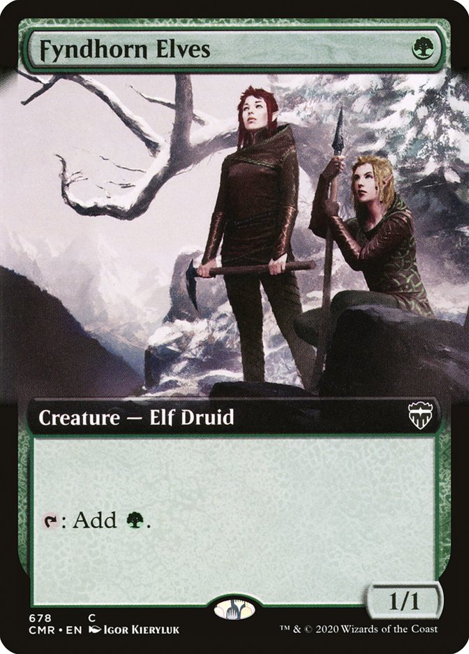 Fyndhorn Elves (Extended Art) [Commander Legends] | Black Swamp Games