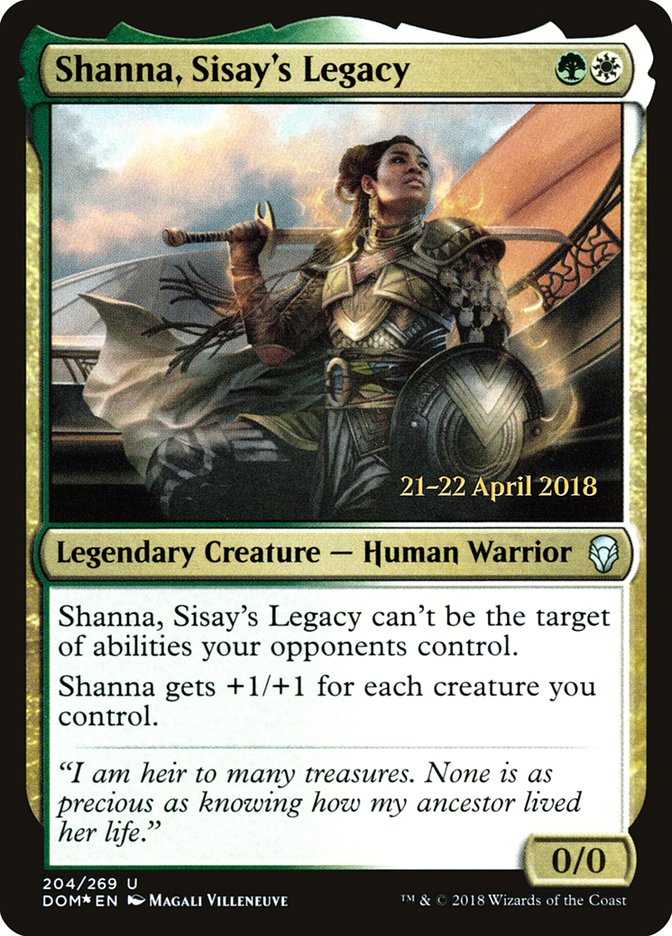 Shanna, Sisay's Legacy [Dominaria Prerelease Promos] | Black Swamp Games
