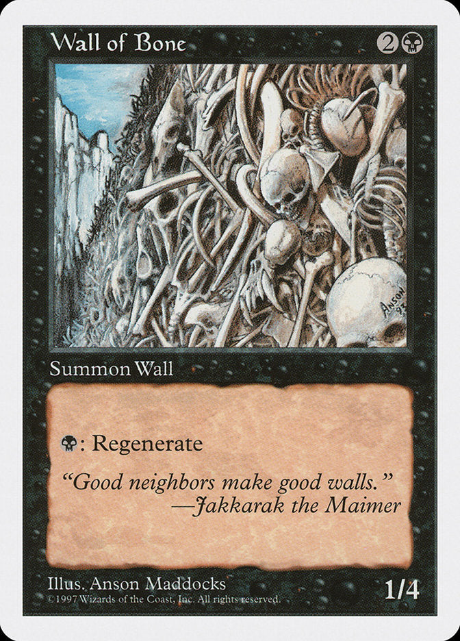 Wall of Bone [Fifth Edition] | Black Swamp Games