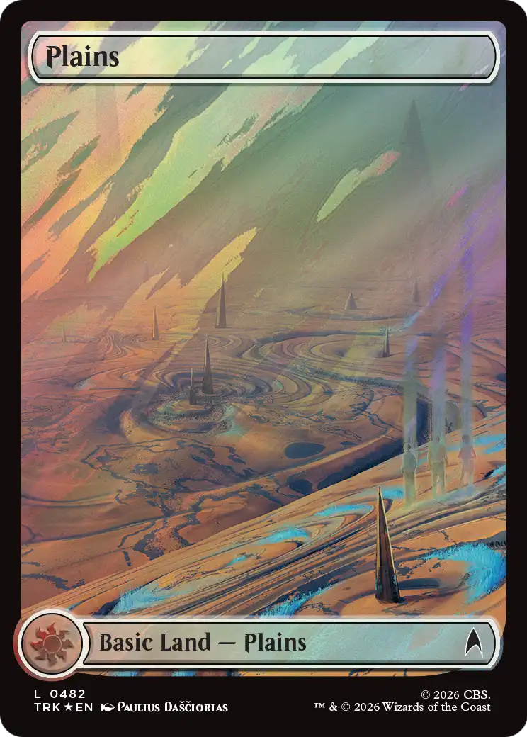Plains (0482) (Surge Foil) [Star Trek] | Black Swamp Games