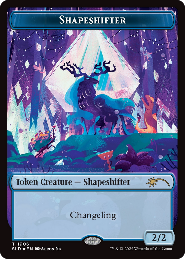 Shapeshifter Token (1906) (Double Rainbow Foil) [Secret Lair Drop Series] | Black Swamp Games