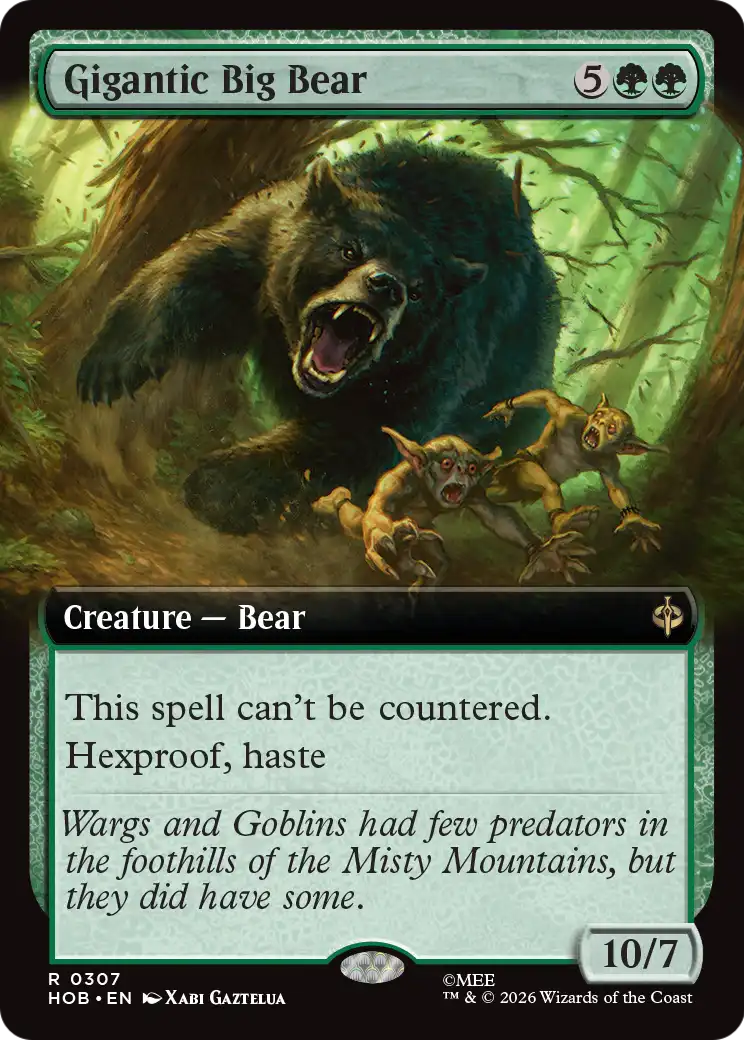 Gigantic Big Bear (Extended Art) [The Hobbit] | Black Swamp Games