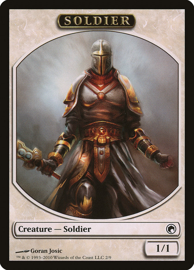 Soldier Token [Scars of Mirrodin Tokens] | Black Swamp Games