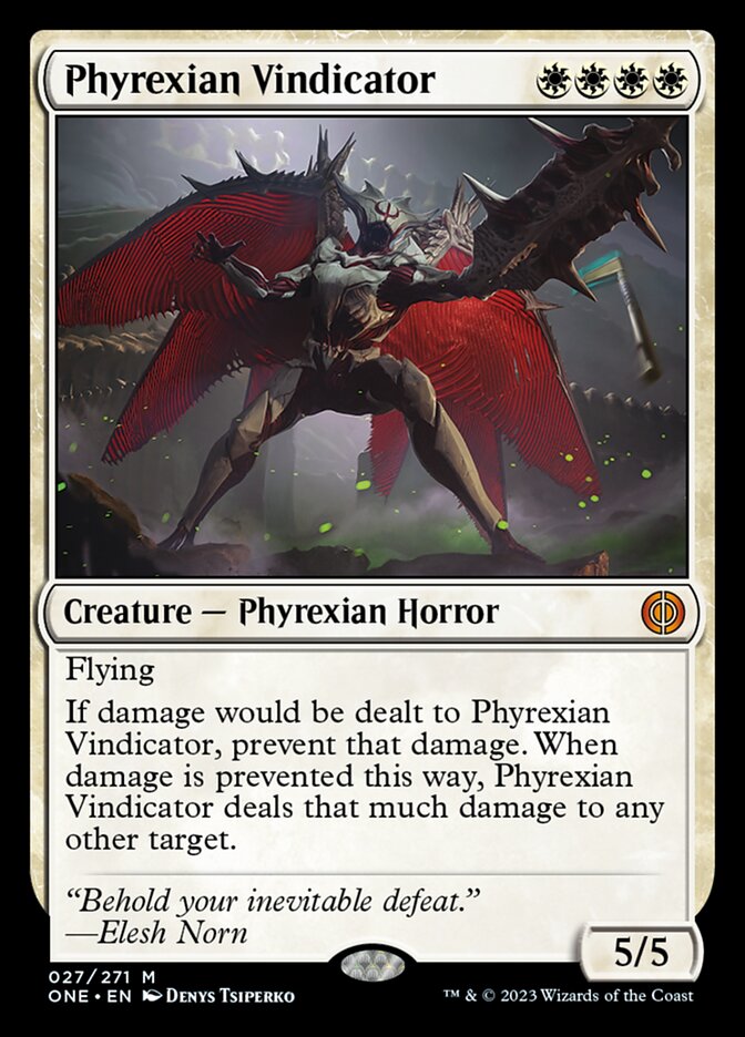 Phyrexian Vindicator [Phyrexia: All Will Be One] | Black Swamp Games