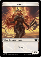 Mercenary // Angel Double-Sided Token [Outlaws of Thunder Junction Tokens] | Black Swamp Games