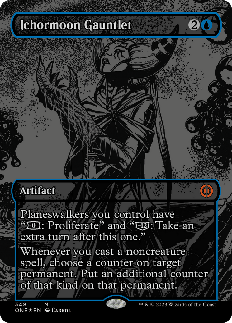 Ichormoon Gauntlet (Oil Slick Raised Foil) [Phyrexia: All Will Be One] | Black Swamp Games