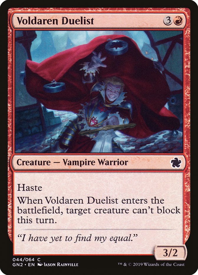 Voldaren Duelist [Game Night 2019] | Black Swamp Games