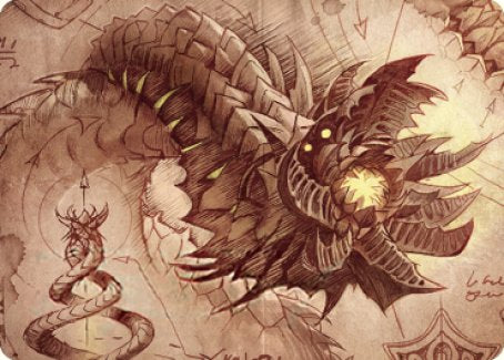 Wurmcoil Engine Art Card [The Brothers' War Art Series] | Black Swamp Games