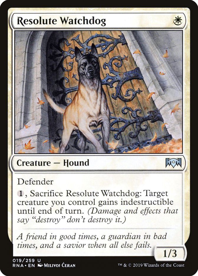 Resolute Watchdog [Ravnica Allegiance] | Black Swamp Games