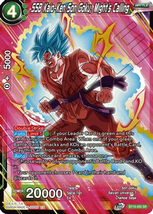 SSB Kaio-Ken Son Goku, Might's Calling (BT16-050) [Realm of the Gods] | Black Swamp Games