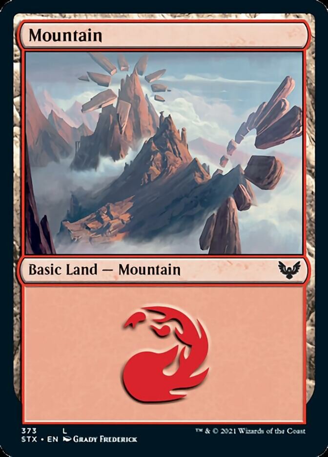 Mountain (373) [Strixhaven: School of Mages] | Black Swamp Games