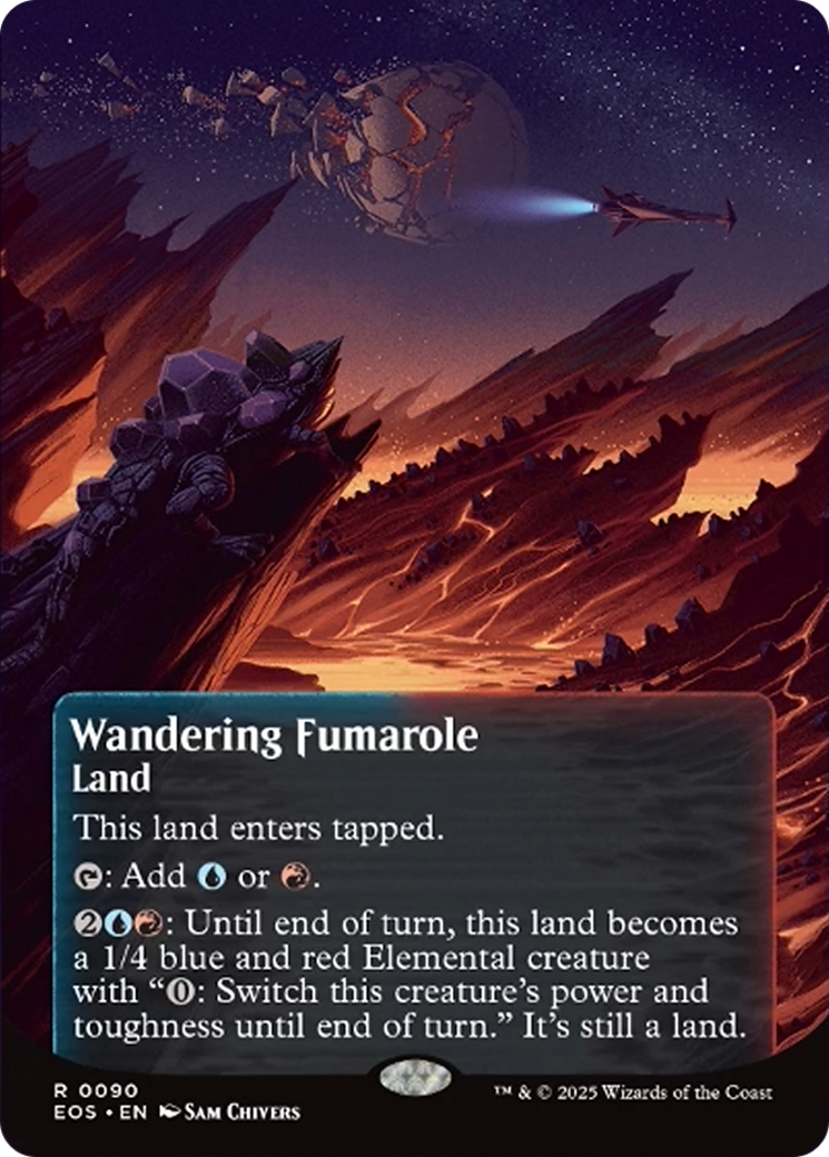 Wandering Fumarole (0090) (Borderless) [Edge of Eternities: Stellar Sights] | Black Swamp Games