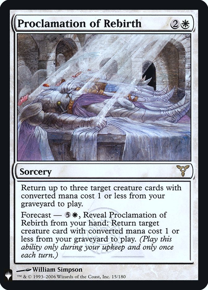 Proclamation of Rebirth [Mystery Booster] | Black Swamp Games