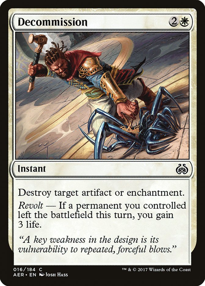 Decommission [Aether Revolt] | Black Swamp Games