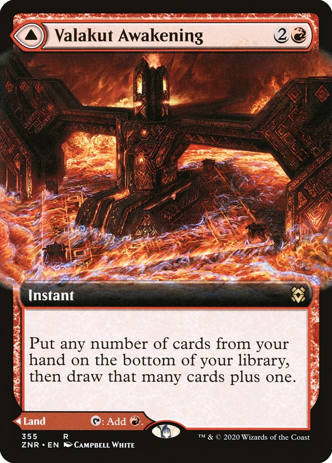 Valakut Awakening // Valakut Stoneforge (Extended Art) [Zendikar Rising] | Black Swamp Games