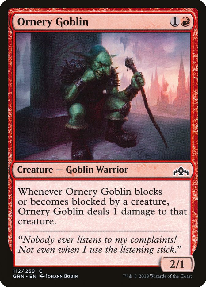 Ornery Goblin [Guilds of Ravnica] | Black Swamp Games