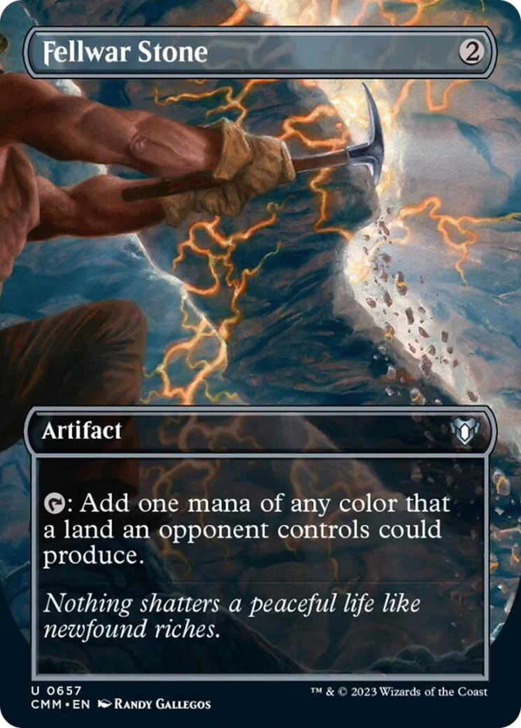 Fellwar Stone (Borderless Alternate Art) [Commander Masters] | Black Swamp Games