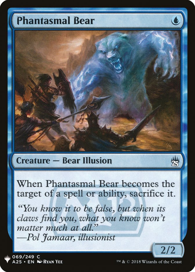 Phantasmal Bear [Mystery Booster] | Black Swamp Games