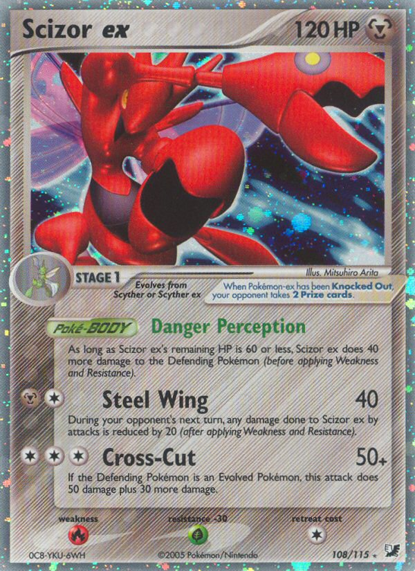 Scizor ex (108/115) [EX: Unseen Forces] | Black Swamp Games