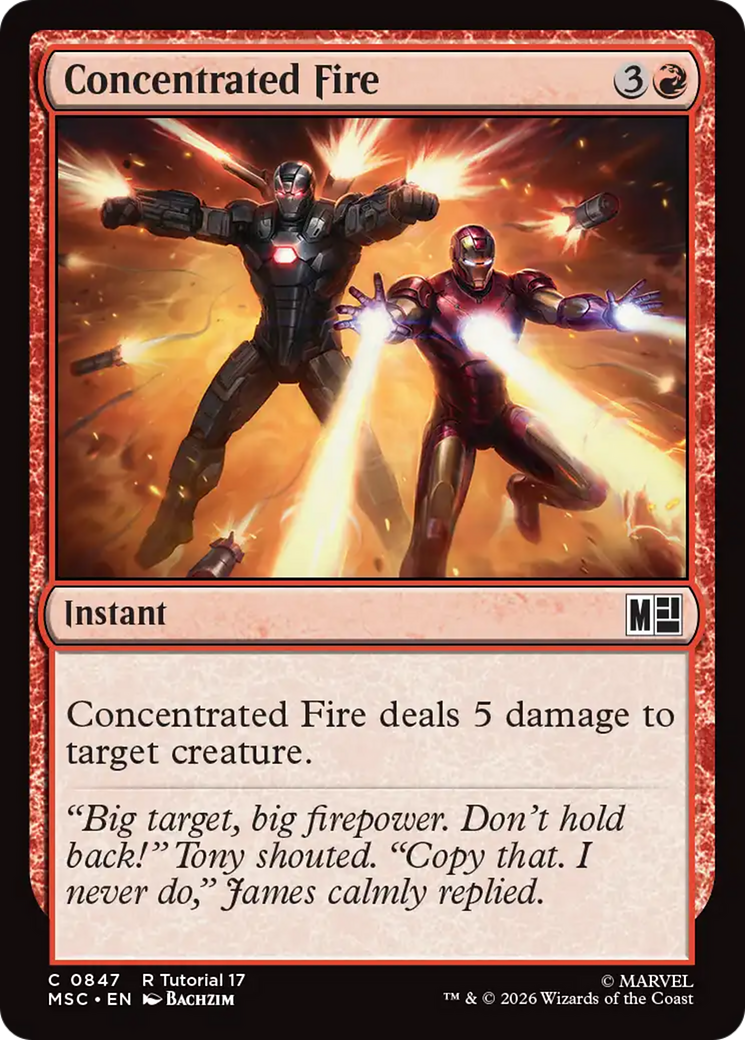 Concentrated Fire [Marvel Super Heroes Commander] | Black Swamp Games