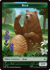 Stone Boulder // Bear Double-Sided Token [The Hobbit Tokens] | Black Swamp Games