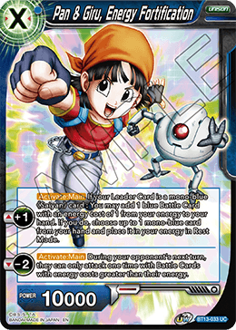 Pan & Giru, Energy Fortification (Uncommon) (BT13-033) [Supreme Rivalry] | Black Swamp Games